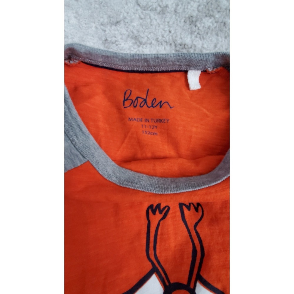 Boden Boys Lets Hang Bat Raglan Size 11-12Y - Picture 3 of 3